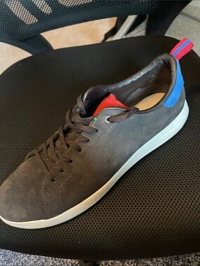 Men's Cole Haan Suede Low-Top Sneakers in Black